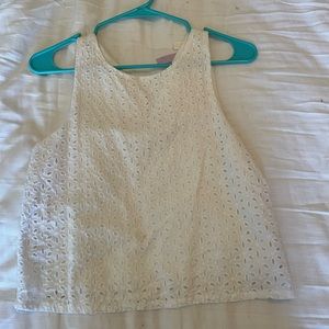 Alta white lace tank top